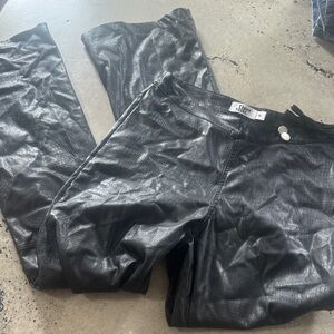 Tiger Mist Black Textured Pants